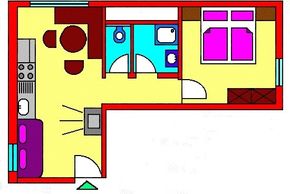 Grundriss 2-Zimmerwohnung