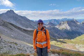 Helene in den Lechtaler Alpen auf einer unserer zahlreichen Wanderungen