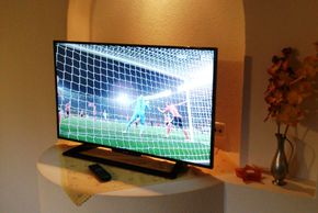 Flachbildfernseher im Wohnzimmer