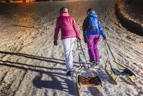 Nachtrodeln in Going am Wilden Kaiser