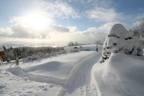 Der Winter beginnt schon direkt vor der Haustür