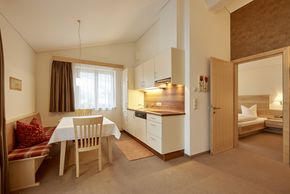 Ausschnitte Küche/Wohnzimmer Appartement Gemswurz