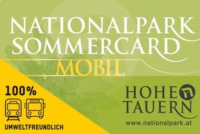 Nationalparkcard mobil gültig vom 01.05. bis 31.10.