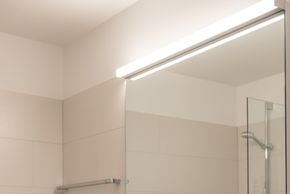 Badezimmer im Doppelzimmer L und Suite L