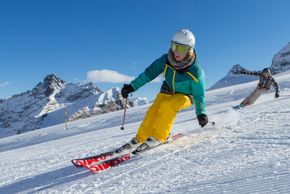 Skifahren in Saas-Fee