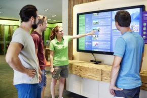 Explorer Wall - interaktive Touchscreens