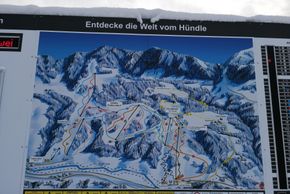 Pistenplan Hündle, für den Anfänger bis zum Profi geeignet