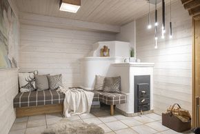 Gartenjuwel mit Kachelofen