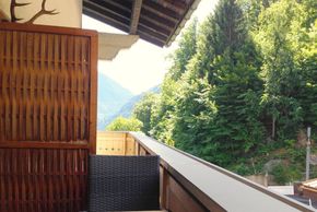 Ferienwohnung Tschagguns Aussicht vom Balkon