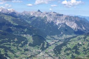 Blick auf das Montafon-Tal