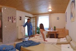 Unsere Sauna im Haus