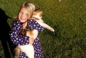 Anna mit Katze Minka