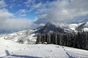 Schi Fahren am Reither Kogel