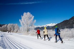 Langlaufen am Weissensee