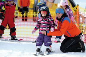 Bis zur Skischule sind es gerade mal 100 m!