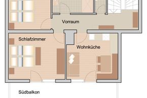 Grundriss der Ferienwohnung Karin