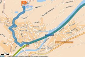 Anfahrt über die Autobahn von München kommend