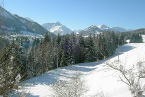 Aussicht vom Haus Narzisse ins Tal
