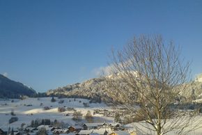 Aussicht vom Alpen-Glühen nach Obermaiselstein Im Park Nagelfluhkette