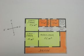 Plan der Wohnung