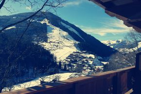 Blick von allen unseren Balkonen - Skipiste JAUSERN