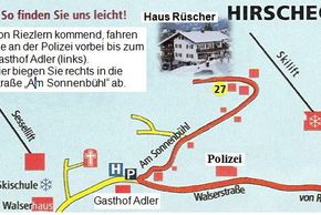 Anfahrt Haus Rüscher