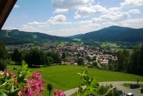 Blick vom Balkon nach Bodenmais