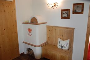 Kachelofen in allen Appartement