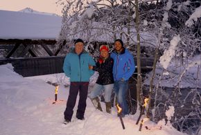 Weihnachtsfoto der Familie Tauscher-Kögel