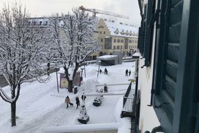 Ausblick vom Hotel Corso auf den Graben Bruneck