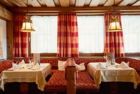Restaurant im Hotel Enzian.