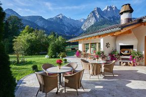 Die Terrasse mit Garten