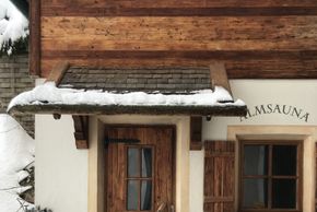 Die Almsauna im Außenbereich