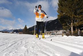 Langlaufen in Kärnten am Weissensee