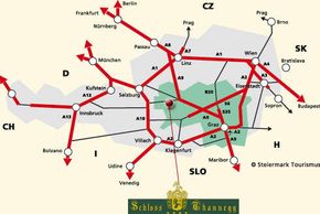 Anreise Schloss Thannegg