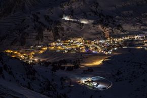 Obertauern bei Nacht