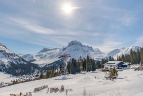 Aussicht und Skipiste