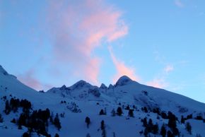 Blick aus dem Fenster, Abendstimmung