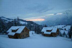Winter im Hüttendorf