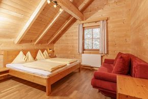Schlafzimmer in der Hütte