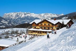 Skifahren bis zur Hautür