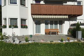 Terasse des Appartements Burtschakopf