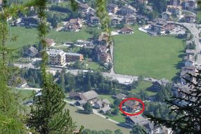 Ciasa Morin Position im Dorf