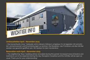 Detaillierte Infos zur Unterkunft Eiger Lodge