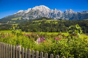 Aussicht auf die Leoganger Steinberge