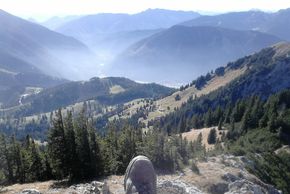 Pause mit Blick ins Ursprungstal