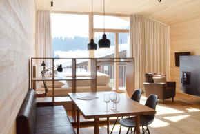 Wohnschlafzimmer im Arbogast Appartement