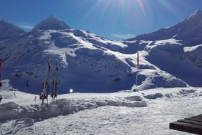 Skifahren beim Weißsee Gletscherwelt