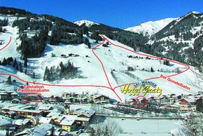 Lage des Skihotels Gratz