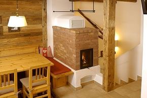 Kachelofen in der Fewo